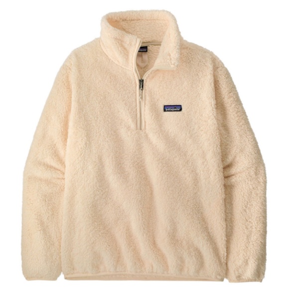 PATAGONIA Los Gatos 1/4-Zip Fleece Jacket Cream (Peachy Ivory) Size Medium - Picture 1 of 11